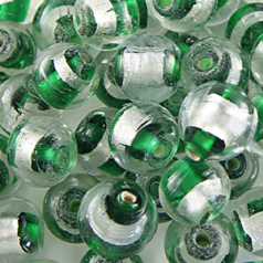 10mm Round Silverfoil Line - Dark Green