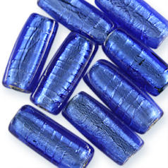 5x11x22mm Flat Rectangle Silverfoil - Sapphire