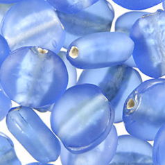 14mm Disc Silverfoil Matte - Sapphire