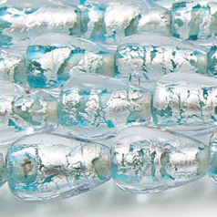 7x13mm Drop Silverfoil - Teal