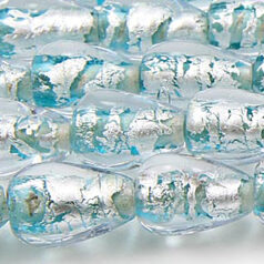 7x13mm Drop Silverfoil - Teal