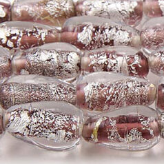 7x13mm Drop Silverfoil - Light Amethyst