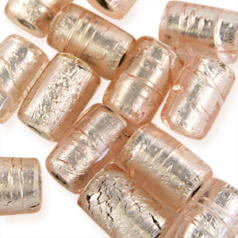 15x10mm Tube Silverfoil - Rosaline