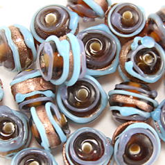 8mm Round Stripe - Trans. Brown