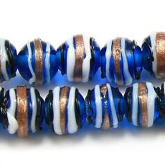 8mm Round Stripe - Trans. Light Blue