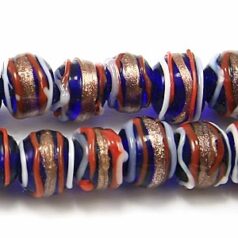 8mm Round Stripe - Trans. Royal Blue