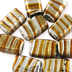 16x10x7 Rectangle Silverswirl - Topaz