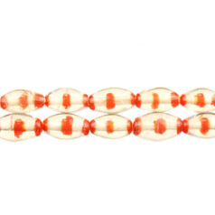 7x12mm Oval Ringed - Orange