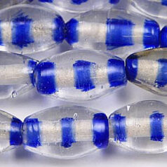 7x12mm Oval Ringed - Royal Blue