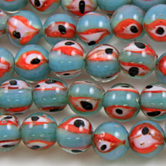 8mm Round Eye Inside - Turquoise