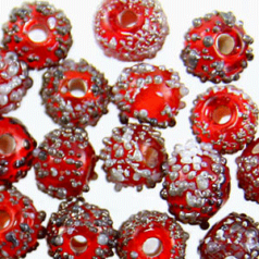 6mm Round Sugarcoat, RED