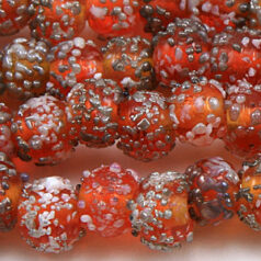 6mm Round Sugarcoat, ORANGE
