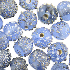 6mm Round Sugarcoat, LIGHT SAPPHIRE