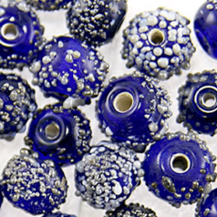 6mm Round Sugarcoat, COBALT BLUE