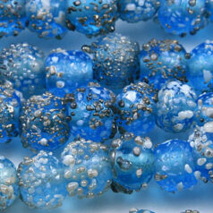 6mm Round Sugarcoat, LIGHT AQUA