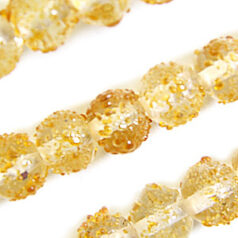 8mm Round Clear Sugarcoat, LIGHT BROWN