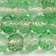 8mm Round Clear Sugarcoat, GREEN