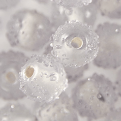 8mm Round Clear Sugarcoat,  LIGHT PURPLE