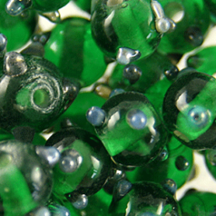 6mm Round Sputnik, Emerald Green