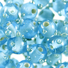 6mm Round Sputnik, Light Aqua