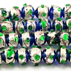 6mm Round Silverfoil Sputnik, SAPPHIRE