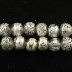 8mm Round Silverfoil Sugarcoat - Crystal