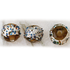 8mm Round Silverfoil Sugarcoat - Topaz