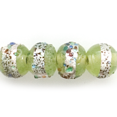 7mm Round Silverfoil Sugarcoat - Green