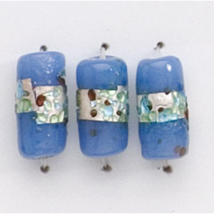 5x10mm Tube Silverfoil Sugarcoat - Blue