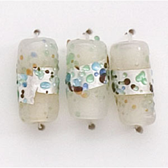 5x10mm Tube Silverfoil Sugarcoat - White