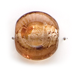 16x12mm Disc Fancy Silverfoil - Topaz