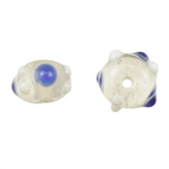6mm Tri-Bead Crystal w/Dots - Cobalt Blue