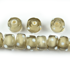 6x9mm Wheel w/White Dots - Grey