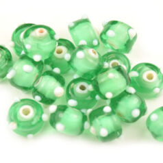 6x9mm Wheel w/White Dots - Pale Green