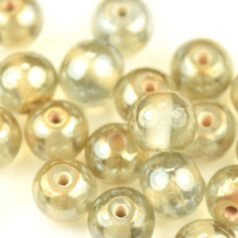 8mm Round - Lustre Grey