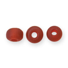 Beads, Glass Beads,  7mm Crow, Transparent Matte CHERRY