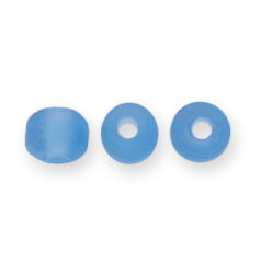 Beads, Glass Beads,  7mm Crow, Transparent Matte SKY BLUE
