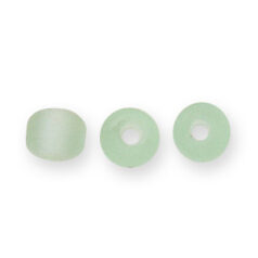 Beads, Glass Beads,  7mm Crow, Transparent Matte HONEYDEW