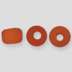 Glass Crow Bead - 9mm -Transparent Matte, MANGO