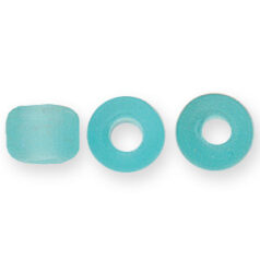 Glass Crow Bead - 9mm -Transparent Matte, SPEARMINT