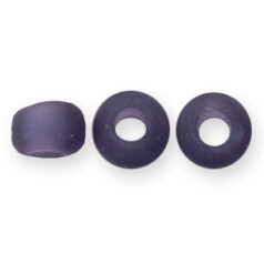 Glass Crow Bead - 9mm -Transparent Matte,   LIGHT PURPLE