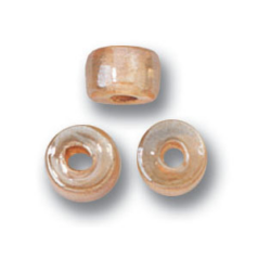 Glass Crow Bead - 9mm - Transparent Lustre Pale Topaz