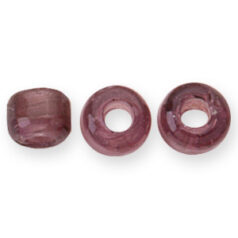 Glass Crow Bead - 9mm - Transparent PURPLE