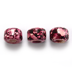 Glass Crow Bead - 9mm Marble - Red