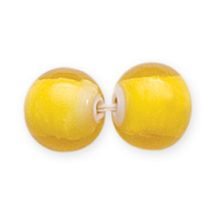 8mm Round Whiteheart - Yellow