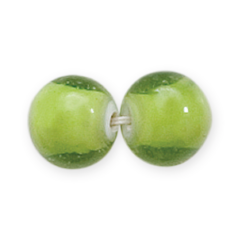 8mm Round Whiteheart - Lt. Green