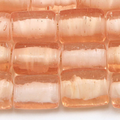 14x8mm Flat Tube Whiteheart - Lt. Pink