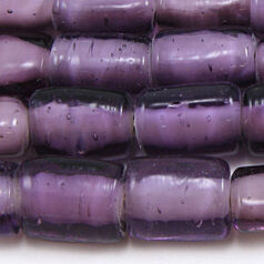 14x8mm Flat Tube Whiteheart - Purple