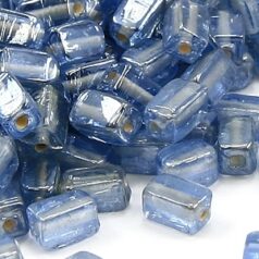 Beads, Glass Beads,  6mm Rectangular Lustre,  SKY BLUE