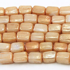 6mm Rectangular Lustre - Opaque Oyster